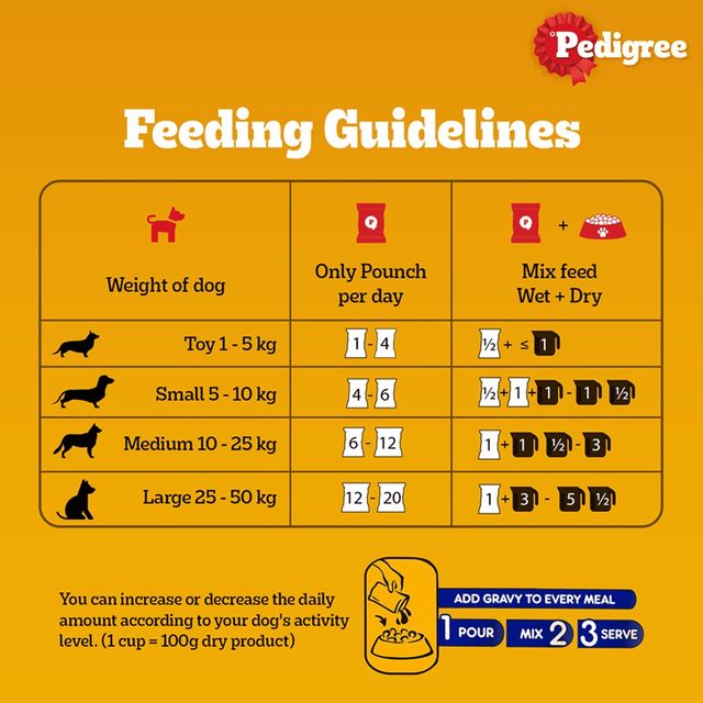 Pedigree Adult Chicken & Liver Chunks In Gravy Wet Dog Food
