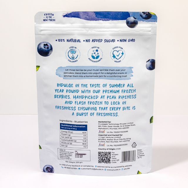 Pluckk Frozen Blueberry