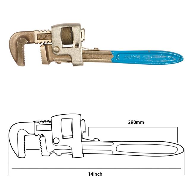 Agrico Tata Stilson Type Pipe Wrench Ideal for Construction & Heavy-Duty Applications