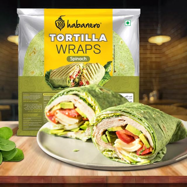 Habanero Spinach Tortilla Wraps 336 g Combo