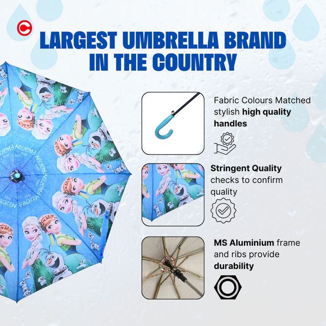 Citizen 2 Fold Disney Frozen printed Umbrella | 19 Inch | Kid's Size