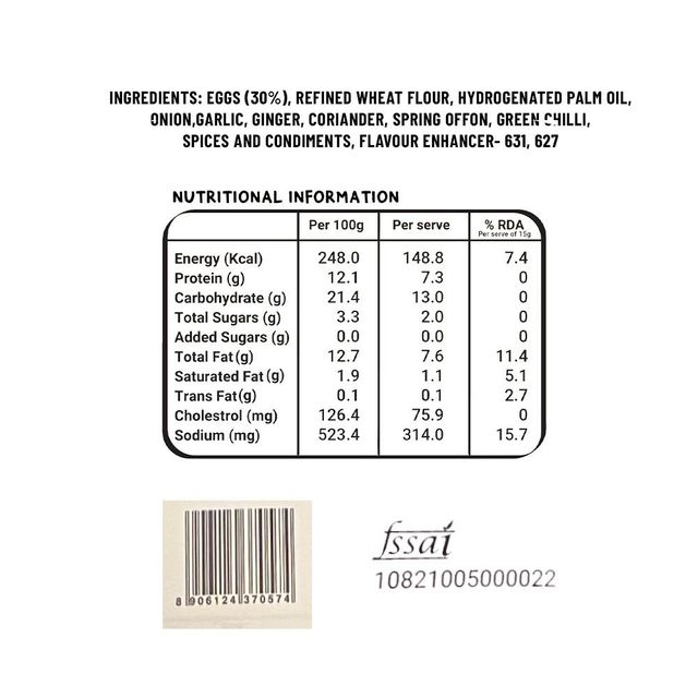 Eggoz Momoz- Bhurji(400gms) & Eggoz Nutrition White Egg 10.0 Pcs(10pc) Combo