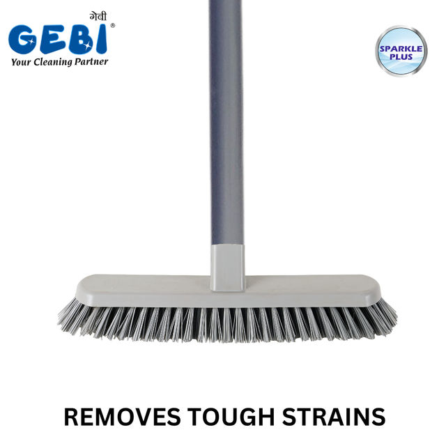Gebi Sparkle Plus Scratchy Floor Brush - | Telescopic Handle )