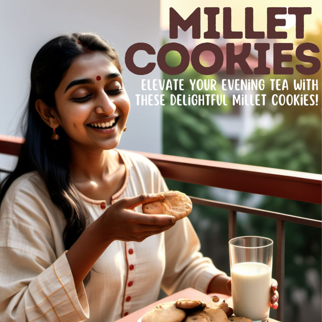 Tummyfriendly Foods Millet Coconut Cookies | Organic Farm Ragi | Sugar-free and Preservatives-free