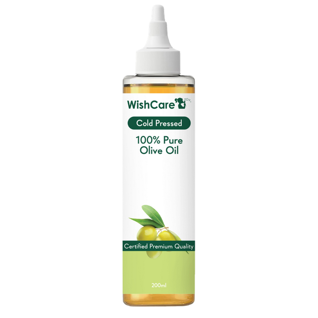 Wishcare 100% Pure Cold Pressed Olive Oil For Healthy Hair And Glowing Skin