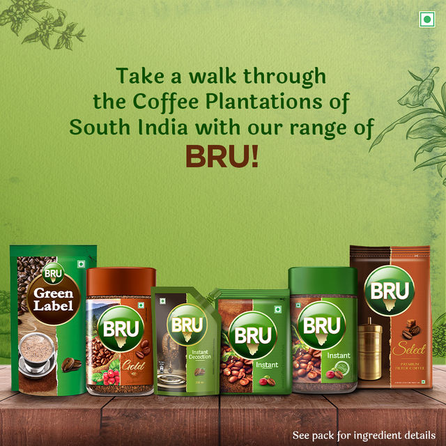 Bru Arabica and Robusta Pure Instant Pure Coffee