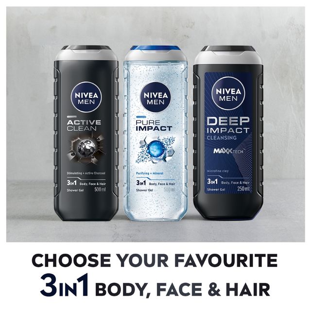 Nivea Men Active Clean Shower Gel (500ml) & Bombay Shaving Company Desire Deodorant Spray (150ml) Combo