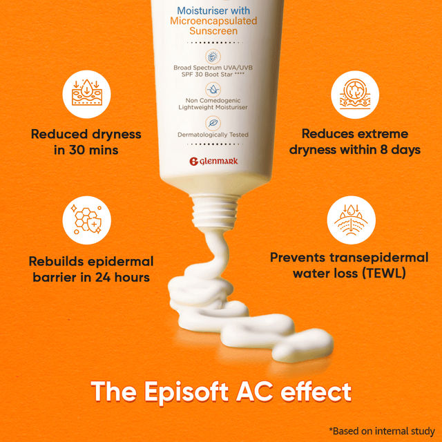Glenmark Episoft Ac Moisturizer With Sunscreen SPF 30+