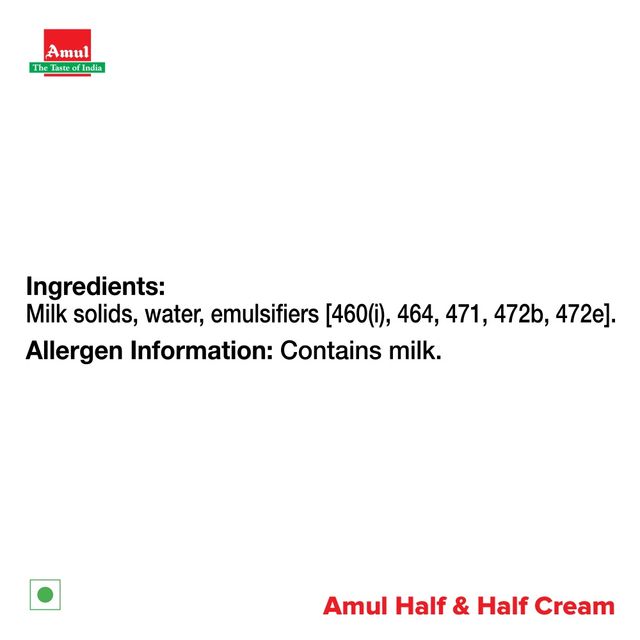 Amul Half And Half Cream