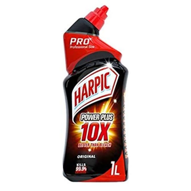 Harpic Fresh Mountain Pine Toilet Block (2pc) & Harpic Power Plus Original (1l) Combo
