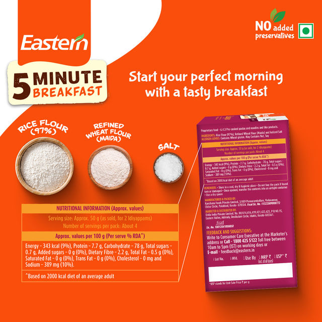 Eastern 5 Min Instant Breakfast Idiyappam Ready Mix