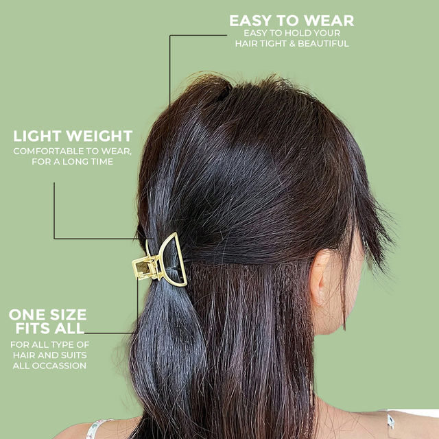 Prolume D Shape Small Cluthers Hair Clips Accessories For Women/Girl