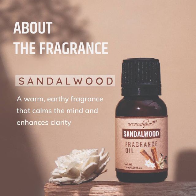 Aromahpure Fragrance Oil | Pack of 2 | Sandalwood | Lemongrass Aroma Oil for Home Fragrance