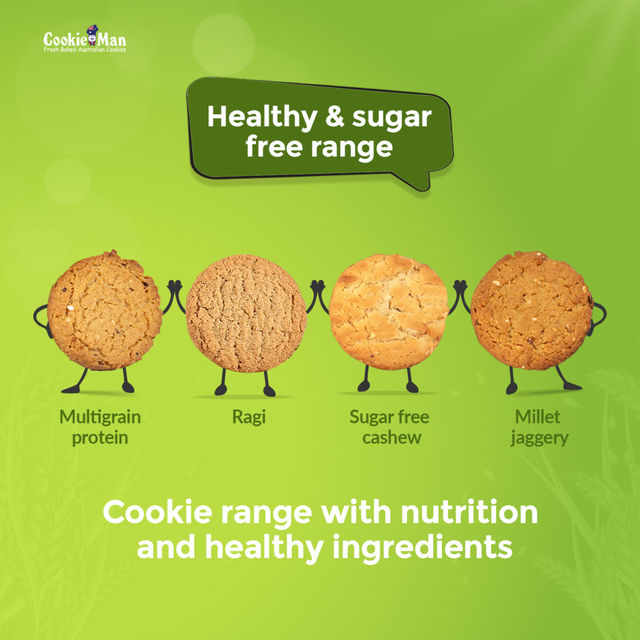 CookieMan Jaggery Ragi Millet Cookies | Sugar-free