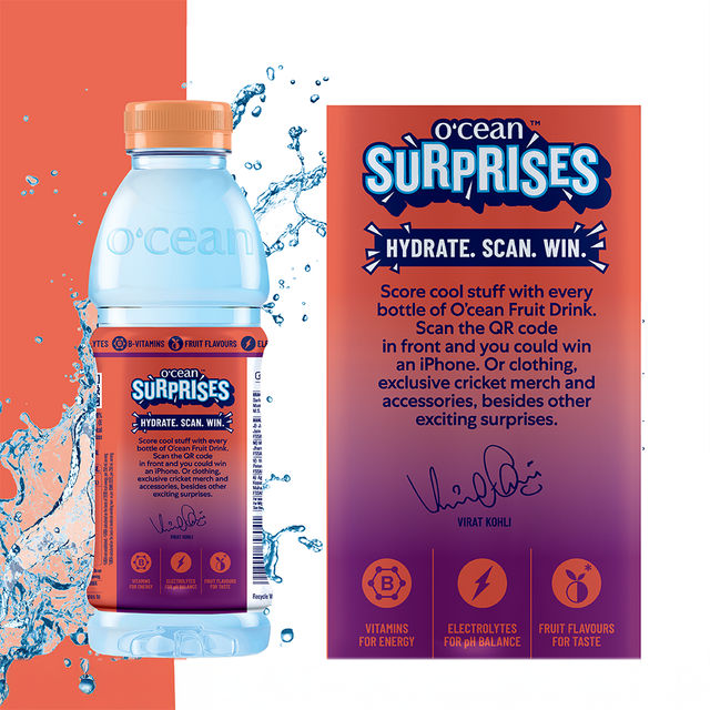 O'cean Beverages Peach and Passion Water