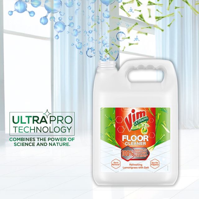 Vim UltraPro Lemongrass with Salt Floor Cleaner
