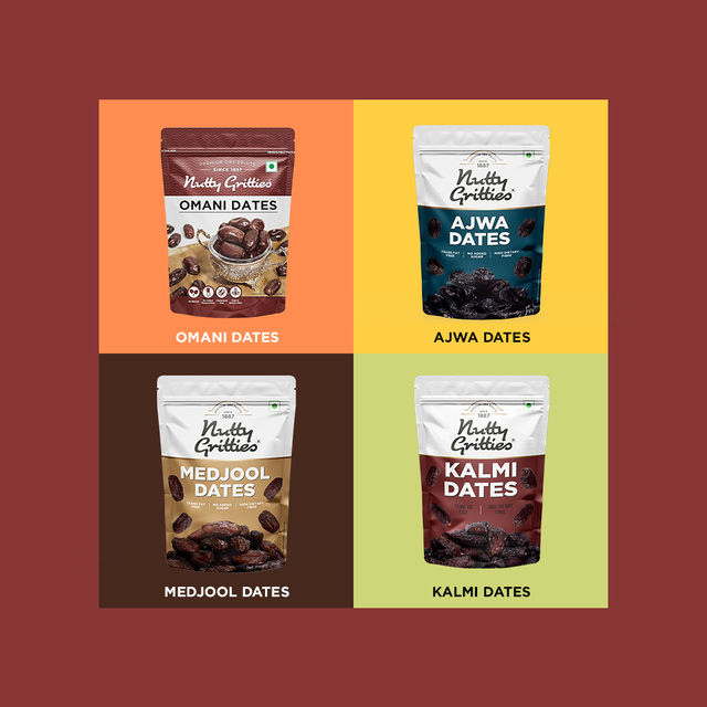 Nutty Gritties Premium Kalmi Dates - High Fibre