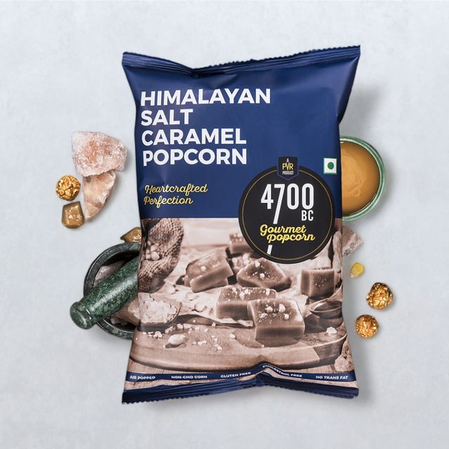4700BC Popcorn Himalayan Salt Caramel Pouch 125 g Combo