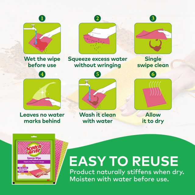 Scotch-Brite Sponge Wipe for Kitchen- Party pack Large