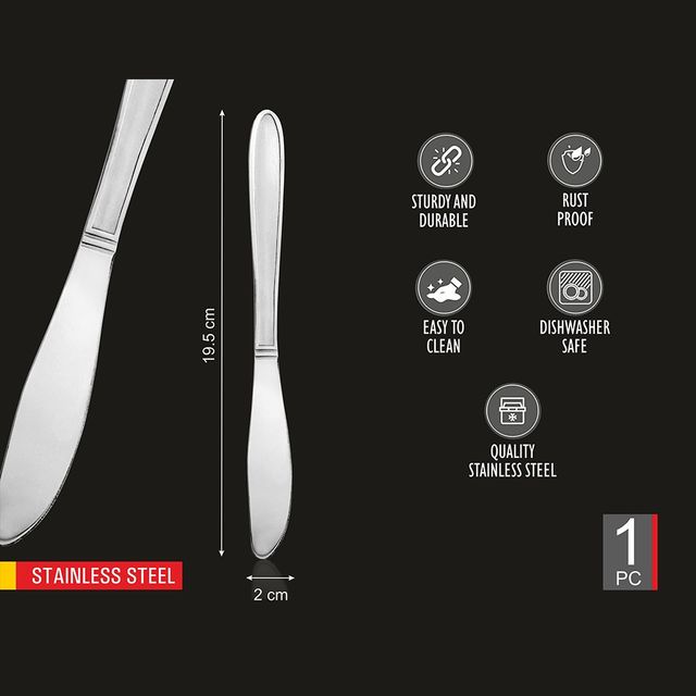 Vinayak Butter/Jam Knife (Silver)