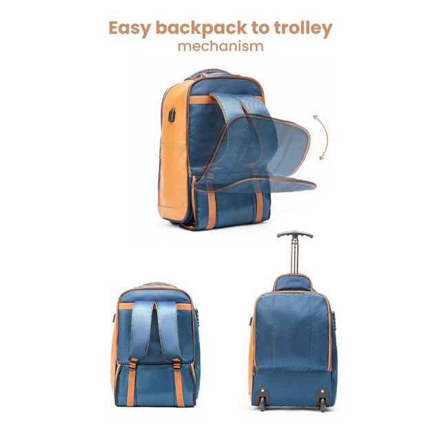 Assembly Jetson Laptop Trolley Backpack | Water Resistant - Blue