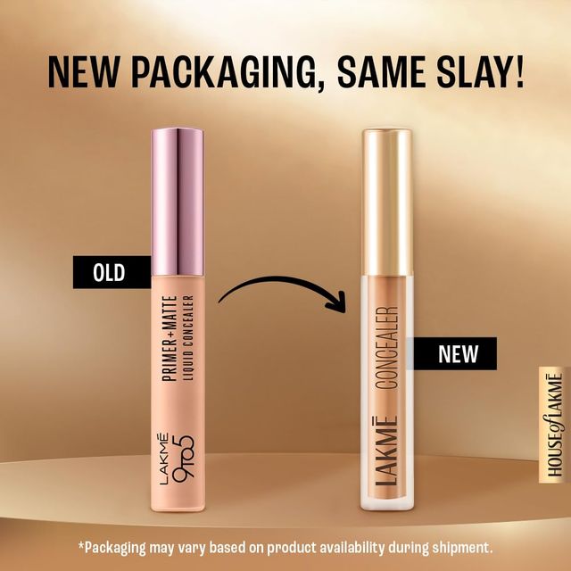 Lakme 9to5 Powerplay Priming Concealer ,Built in Primer, Hydrating, 34 Almond