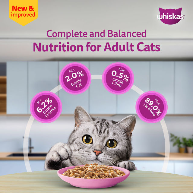 Whiskas Adult Salmon in Gravy Wet Cat Food