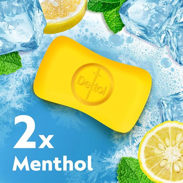 Dettol Lime Cool Bathing Soap Bar with 2X Menthol & long Lasting Freshness