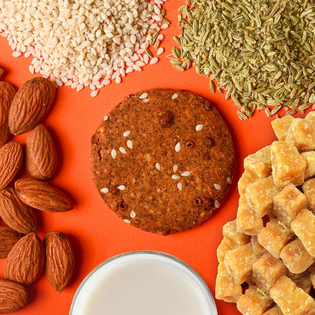 Kikibix Sattu Almond Dry Fruit Healthy Biscuits | Palm Oil-free