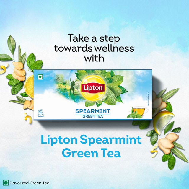 Lipton Spearmint Green Tea with Lemongrass And Ginseng
