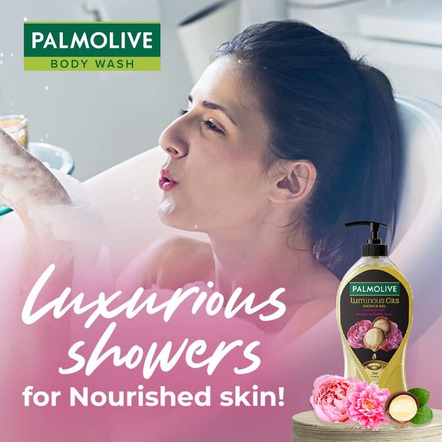 Palmolive Macadamia Oil With Peony Luminous Oils Shower Gel 750 ml Combo