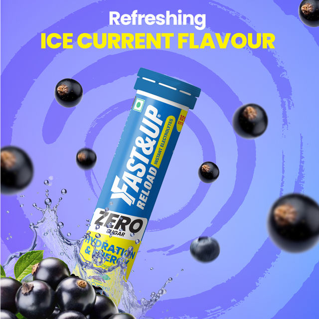 Fast&Up Reload Zero Sugar Energy Drink for Hydration - Ice Current Flavour