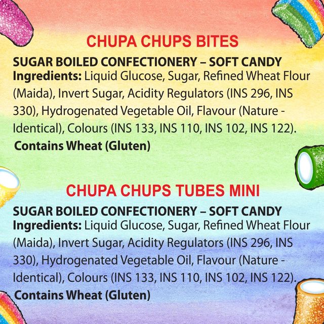 Chupa Chups Assorted flavour Tubes, Jelly, B3G1