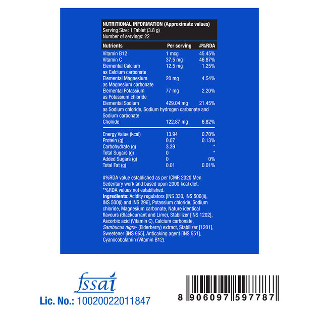Fast&Up Reload Zero Sugar Energy Drink for Hydration - Ice Current Flavour