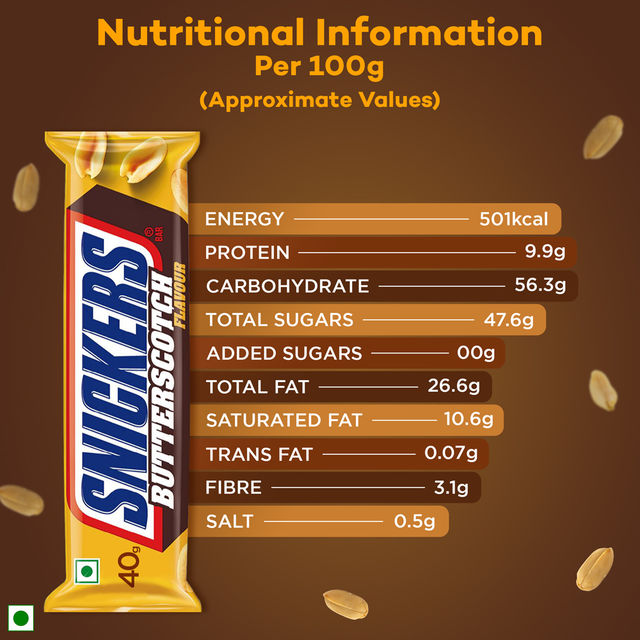 Snickers Chocolate Bar Loaded with Butterscotch & Caramel