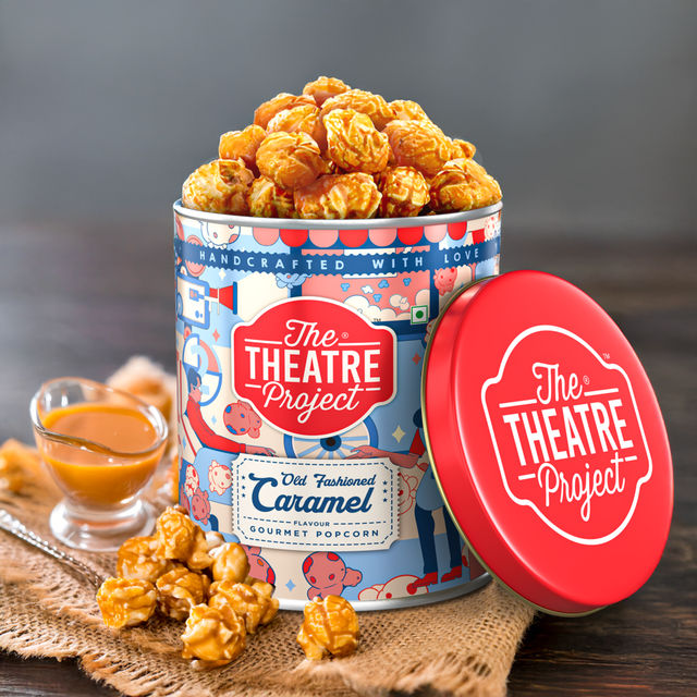 Ttp Popcorn Tins - Cheese & Caramel Mix(88gms) & Ttp Popcorn Tins - Old Fashioned Caramel(88gms) Combo