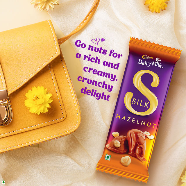 Cadbury Dairy Milk Silk Hazelnut Chocolate Bar, 58 g - Pack of 2