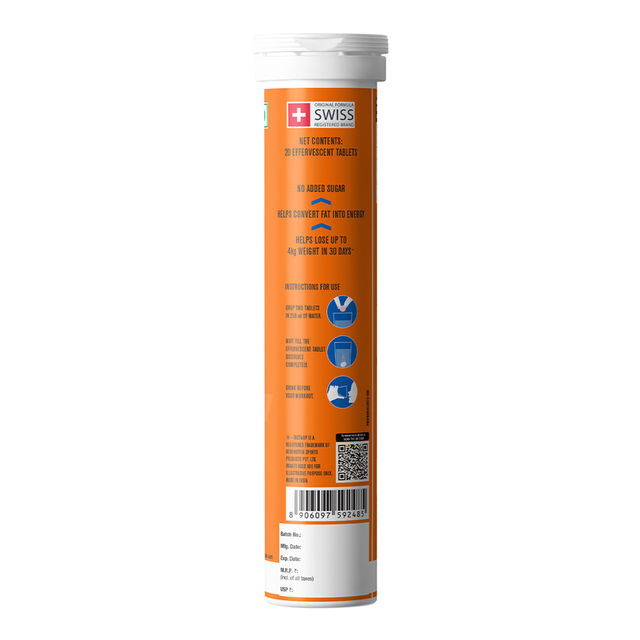 Fast&Up L-Carnitine Fat Burner For Weight Loss - Orange