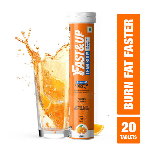 Fast&Up L-Carnitine Fat Burner For Weight Loss - Orange