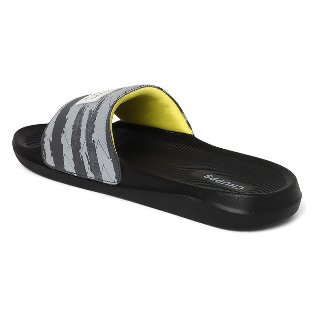 Chupps Traction Black and Grey Men's Casual Slider - UK 10