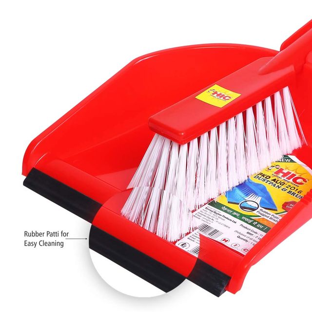 Hic Dust Pan With Brush - Assorted