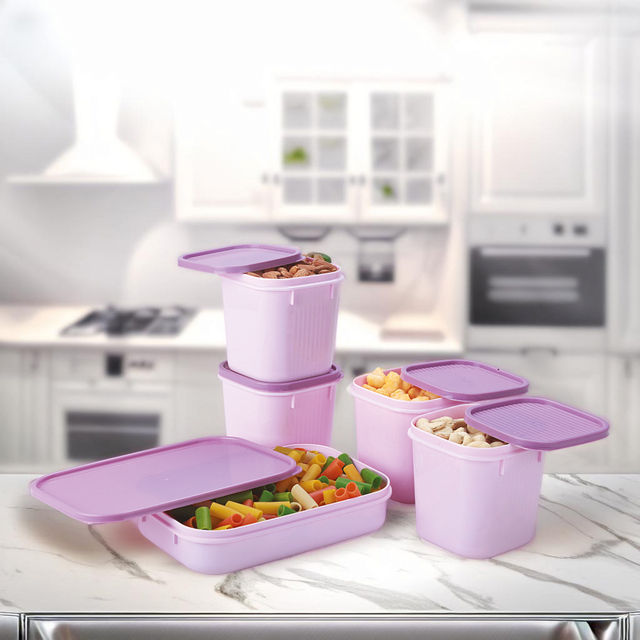 Joyo Alfa Container 5 Pcs Set (211 (4 Pcs) + 141 (Pc) Opaque Pl Shrink