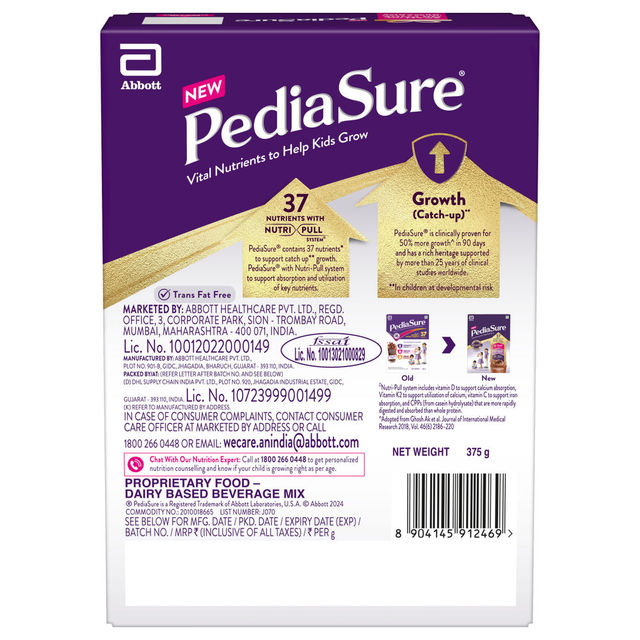 PediaSure Scientifically Designed Chocolate Drink Mix | For 2 - 6 years Kids