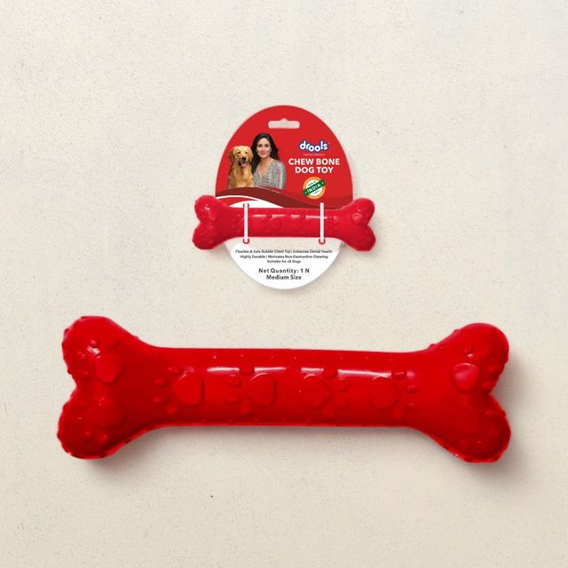 Drools Non-Toxic Rubber Dog Toy, Puppy/Dog Teething Toy (Medium) - 5 inches