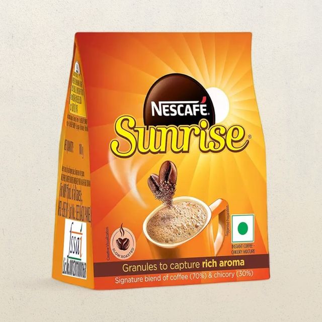 Nescafe Sunrise Instant Coffee Powder- Rich Aroma, Coffee-Chicory Mix, Pouch 100 g Combo
