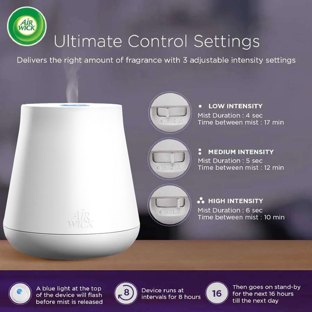 Airwick Essential Oil Diffuser Mist Refill, Relaxing Lavender