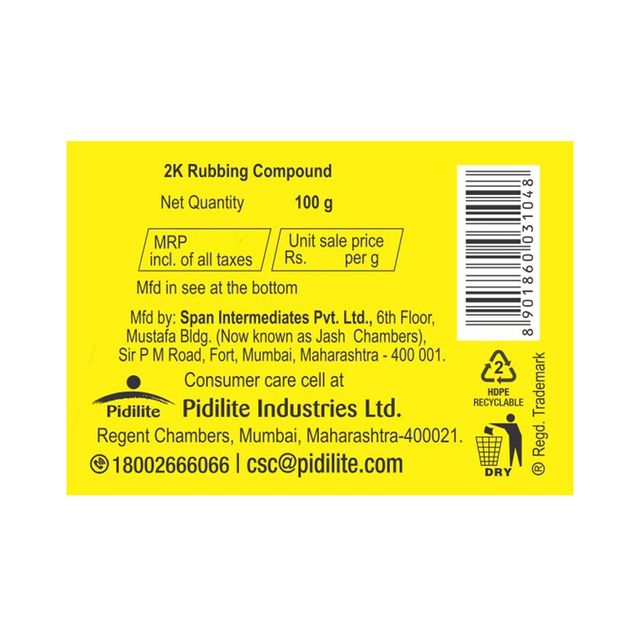 Motomax 2K Rubbing Compound 100g | Removes Scratches, Paint Defects & Oxidation | Car & Bike
