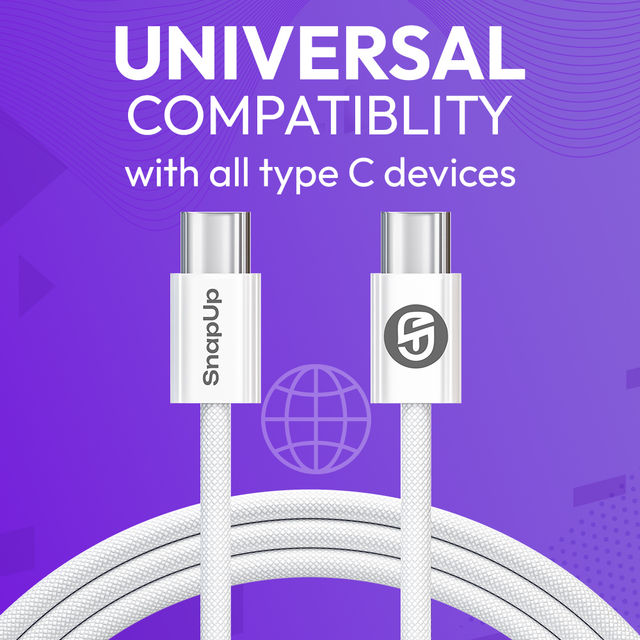 SnapUp Volt C To C - Data Cable - White