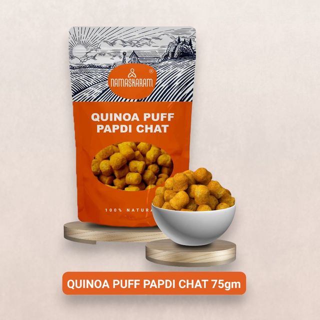 Namaskaram Quinoa Puff Papdi Chat