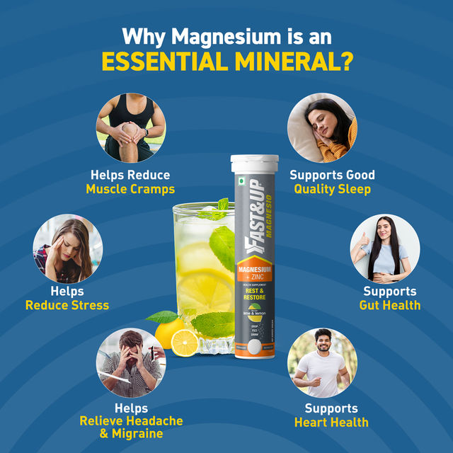 Fast&Up Magnesio Sleep And Stress Relief Supplements - Lemon